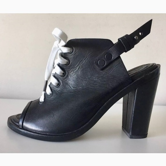 rag & bone Shoes - Rag & Bone Trafford Lace-Up Leather Ankle Booties